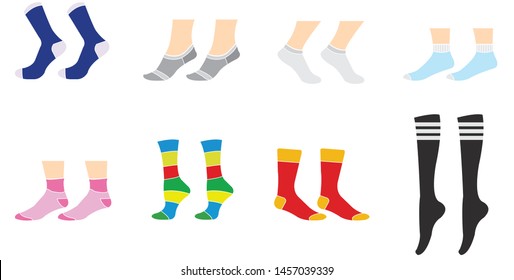 sock clipart sock drawing sock icon symbol isolated on white background vector illustration
