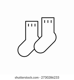 sock clothe icon sign vector