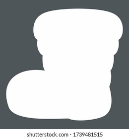 Sock decoration silhouette quality vector illustration cut