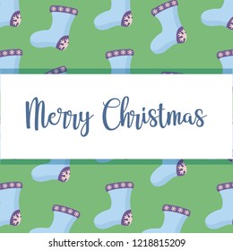 sock decorative of christmas pattern