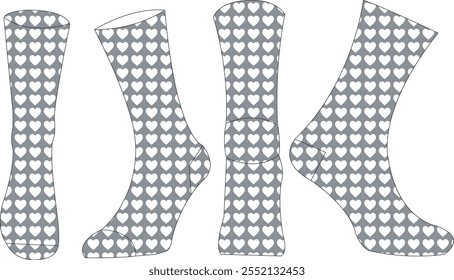 sock design template vector mock up royalty free design