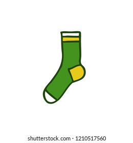 sock doodle icon
