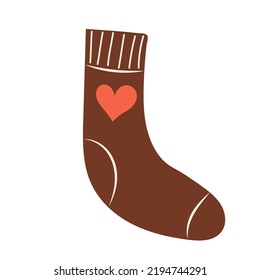 sock in doodle style, vector