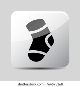 sock icon 3d, for Internet icon and application icon. Vector eps 10.