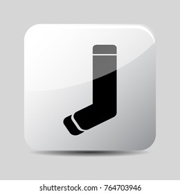 sock icon 3d, for Internet icon and application icon. Vector eps 10.