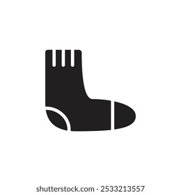 Sock icon Flat line illustration