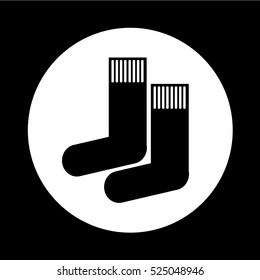 sock icon illustration design 