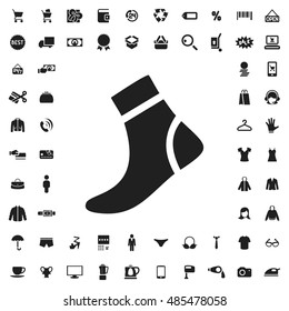 Sock icon illustration isolated vector sign symbol