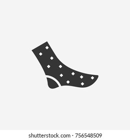 Sock icon illustration isolated vector sign symbol