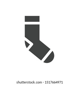Sock icon isolated on white background. Footwear symbol modern, simple, vector, icon for website design, mobile app, ui. Vector Illustration