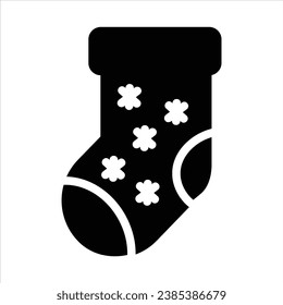 sock icon with isolated vektor and transparent background