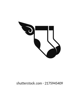 Sock icon logo design illustration template vector