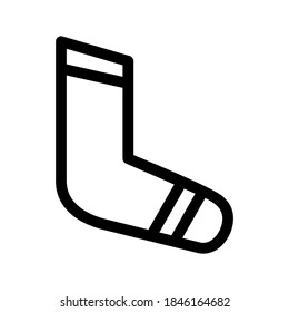 Sock icon or logo isolated sign symbol vector illustration - high quality black style vector icons
