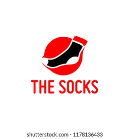 Sock icon logo template