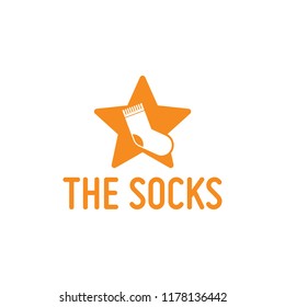 Sock icon logo template