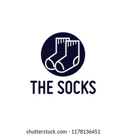 Sock icon logo template