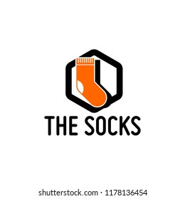 Sock icon logo template