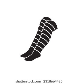 Sock icon logo vector illustration design template.