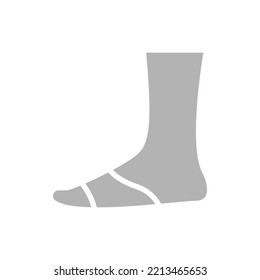 sock icon on a white background, vector illustration