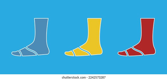 sock icon on a white background, vector illustration