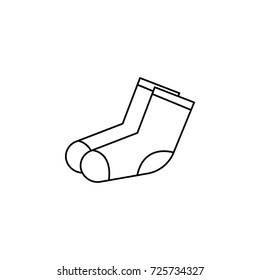 sock icon on white background