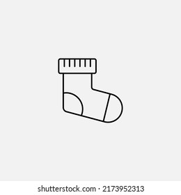 Sock icon sign vector,Symbol, logo illustration for web and mobile