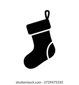 Socken-Symbol Silhouette, Vektorgrafik