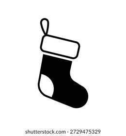 sock icon silhouette vector isolated design
