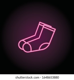 Sock icon. Simple thin line, outline vector of shopping icons for ui and ux, website or mobile application