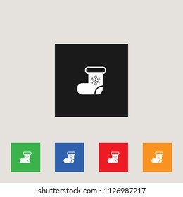 Sock icon, stock vector illustration, EPS10.