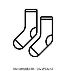 sock icon vector design concept line style