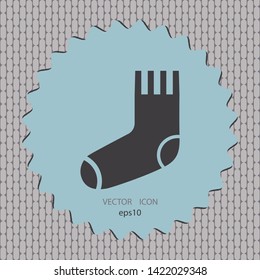 Sock icon, vector design element