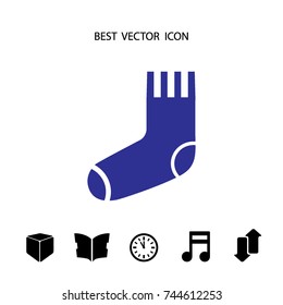 Sock icon, vector design element