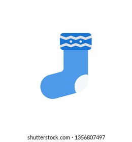 Sock Icon Vector Illustration in Flat Style for Any Purpose