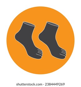 Sock icon vector illustration symbol design