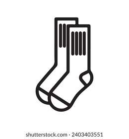 diseño de logotipo de ilustración de vectores de iconos de sock