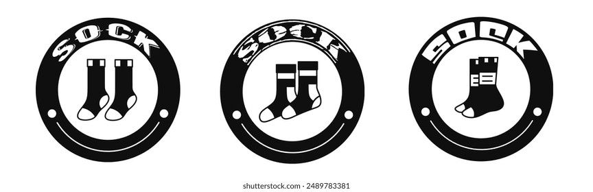 Sock icon vector. Logo design for business. Stock vector.