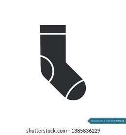 Sock Icon Vector Template Flat Design