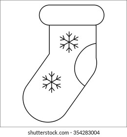 sock icons on white background