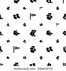 sock icons pattern seamless white background. Included editable filled wind cone, socks, baby socks icons. sock icons for web and mobile.