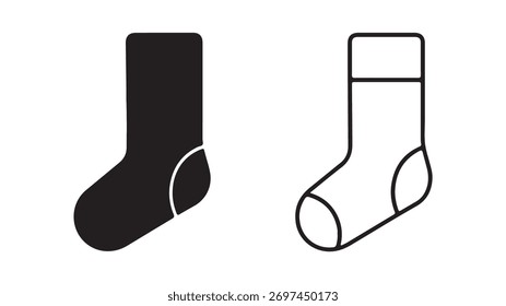 Sock icons with transparent background