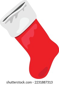 Sock illustration for holiday decoration