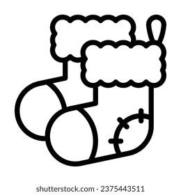 Sock line icon. Perfect for graphic design, mobile, UI, and web masterpieces