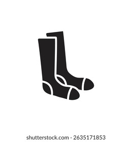 sock logo icon illustration flat