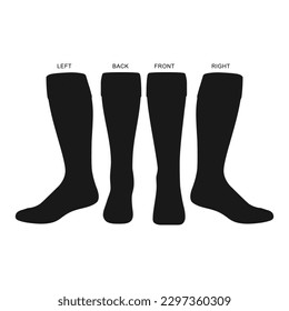 Parche Sock Mockup V68 Parche Streetwear, Diseño urbano Colores blancos y negros Parche de uso comercial