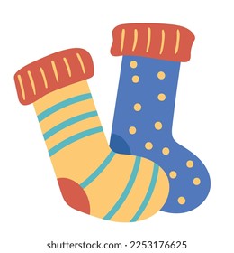 sock multicolor accessory isolated icon