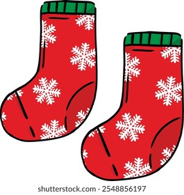 a sock red natal icon design