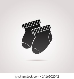 Sock, socks for kid vector icon.