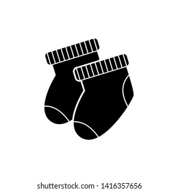 Sock, socks for kid vector icon.