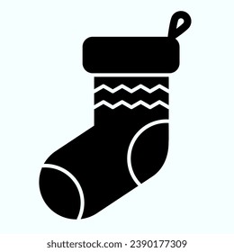 Icono de acoplamiento sólido. Decoración de punto con olas para donar regalos. concepto de diseño vectorial de Navidad, pictograma estilo glifo sobre uso blanco para y aplicación. Eps 10.